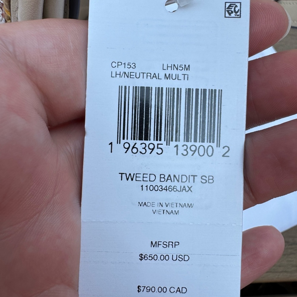 Coach Tweed Bandit Shoulder Bag CP153 - Picture 15 of 15